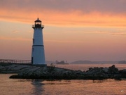9th Mar 2022 - lighthouse sunset