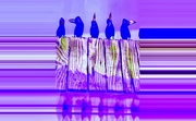 12th Mar 2022 - Indigo Purple Patterns - Crows 