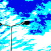 Lamp in bastract sky by antonios
