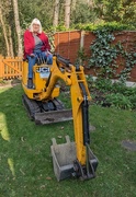 14th Mar 2022 - When you have a digger left in the garden..you just have to try it out !!