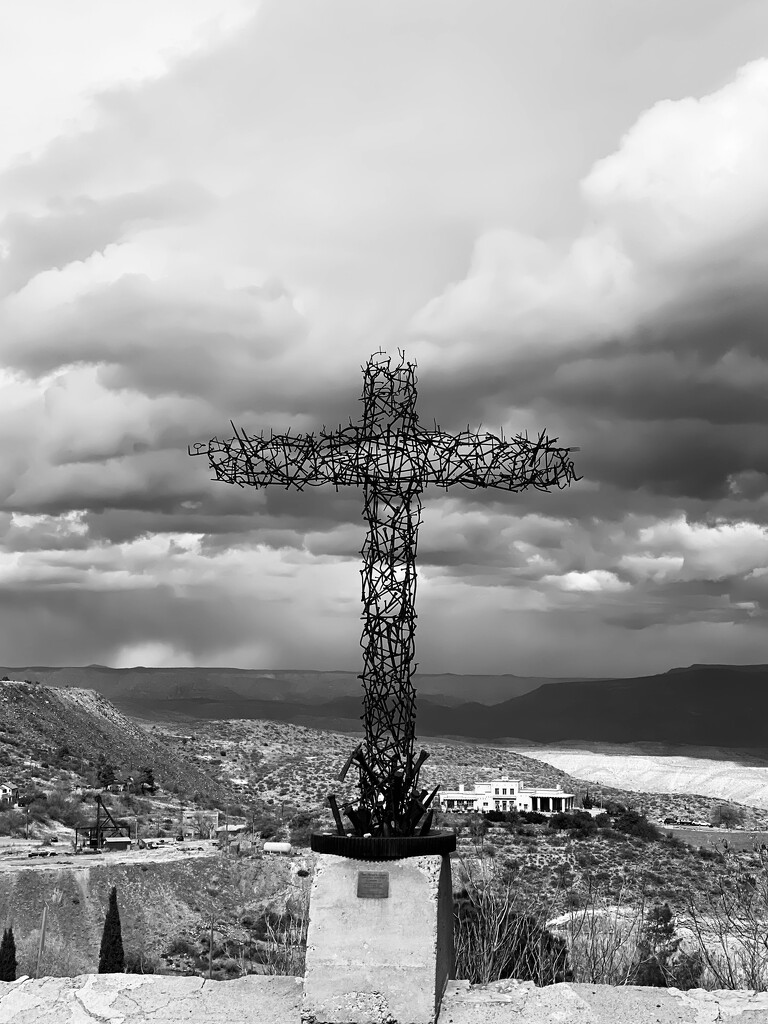 Cross in Jerome AZ by clay88