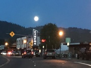 18th Mar 2022 - Moon over Brookings Main Street