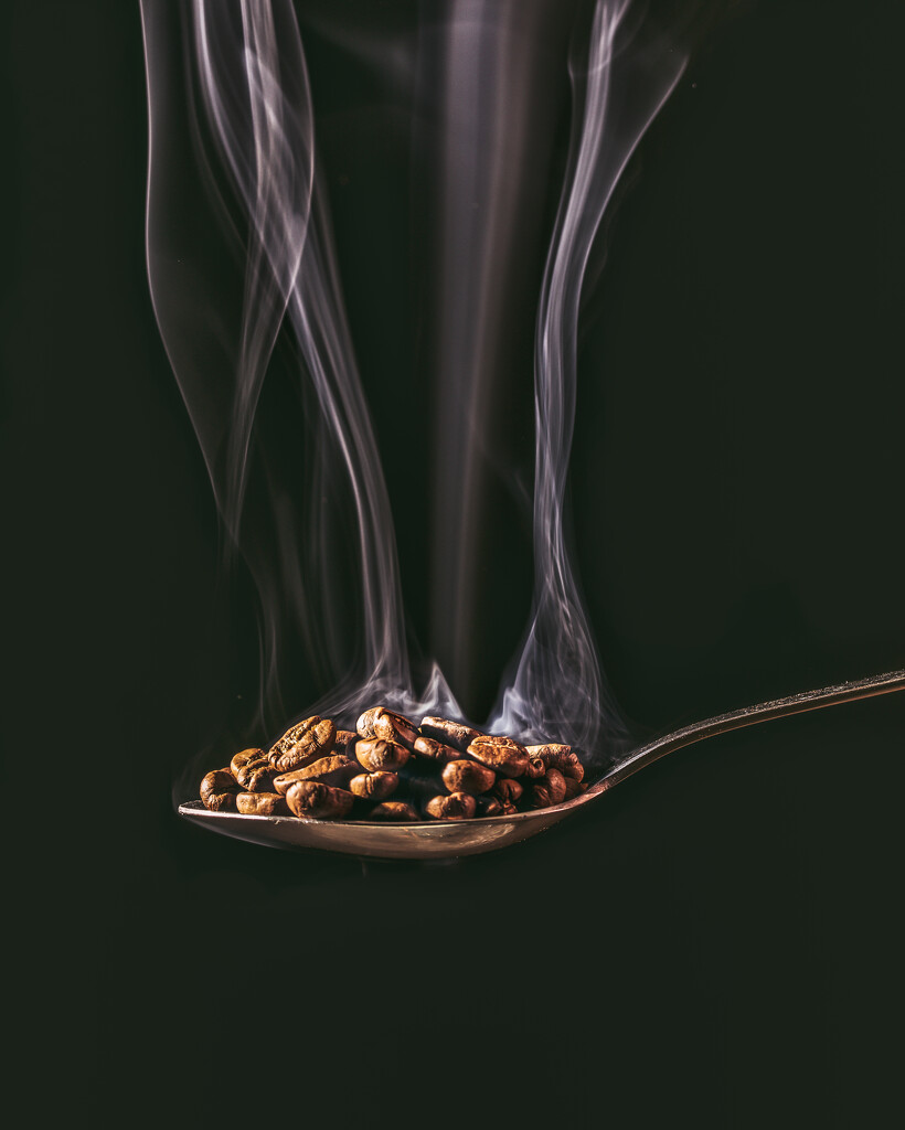 Roasted coffee beans by pamalama