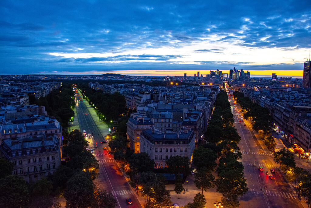 The View From The Arc de Triomphe by cwbill