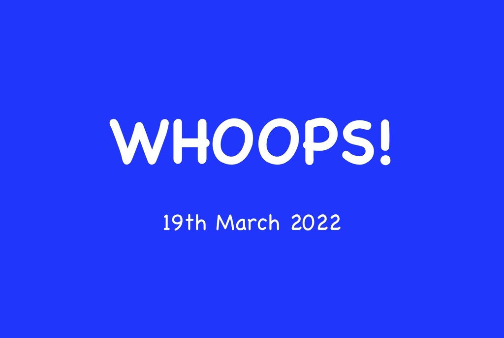 19th March 2022 by emmadurnford