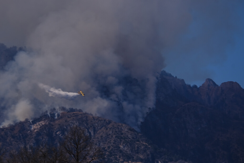 Canadair trying to extinguish a fire by caterina
