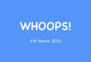 4th Mar 2022 - 4th March 2022