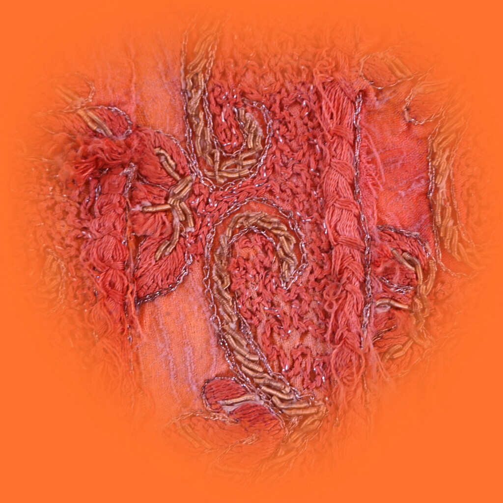 orange tapestry by quietpurplehaze