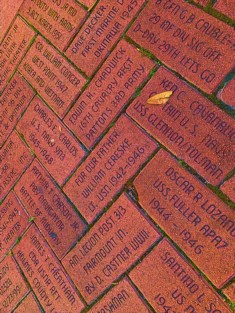 Freedom Pavers at the WWII Museum in New Orlesns by louannwarren