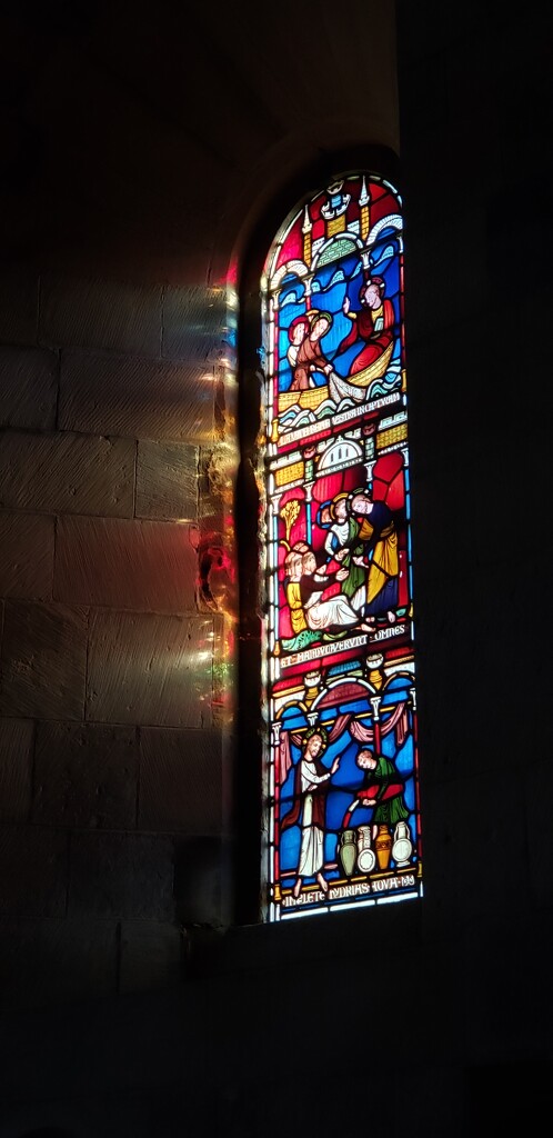 Sunlight through stained glass by shine365