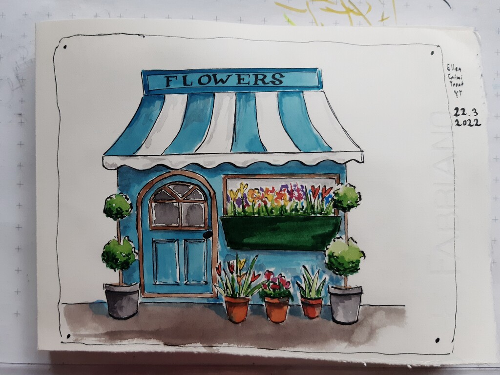 Miniature flower shop by artsygang