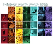 31st Mar 2022 - Rainbow calendar 2022