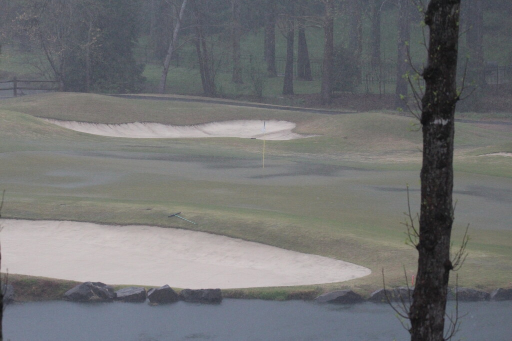 March 31 water pooling on 9th green IMG_5945 by georgegailmcdowellcom