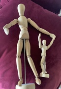 2nd Apr 2022 - Mr wooden man and son