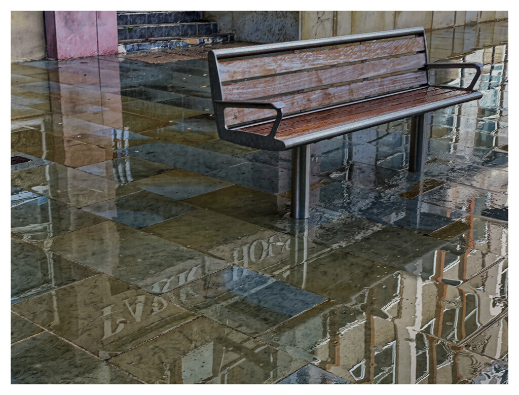 2022-04-01 Reflect on a bench by cityhillsandsea