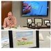 Water color demonstration at our library by tunia
