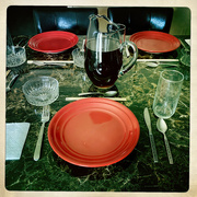 6th Apr 2022 - Table setting Hipstamatic