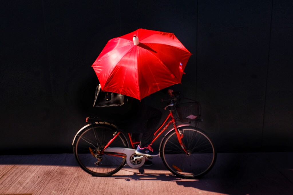 The red bicycle  by caterina