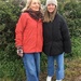 Daughter and granddaughter out for a chilly spring walk.  by snowy