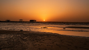 10th Apr 2022 - Sunset From the Beach at Low Tide!