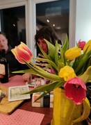 11th Apr 2022 - Tulips and cheese 