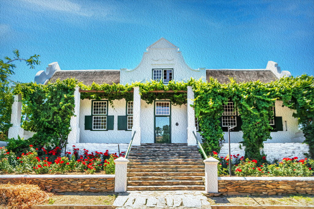 A typical Cape Dutch home by ludwigsdiana