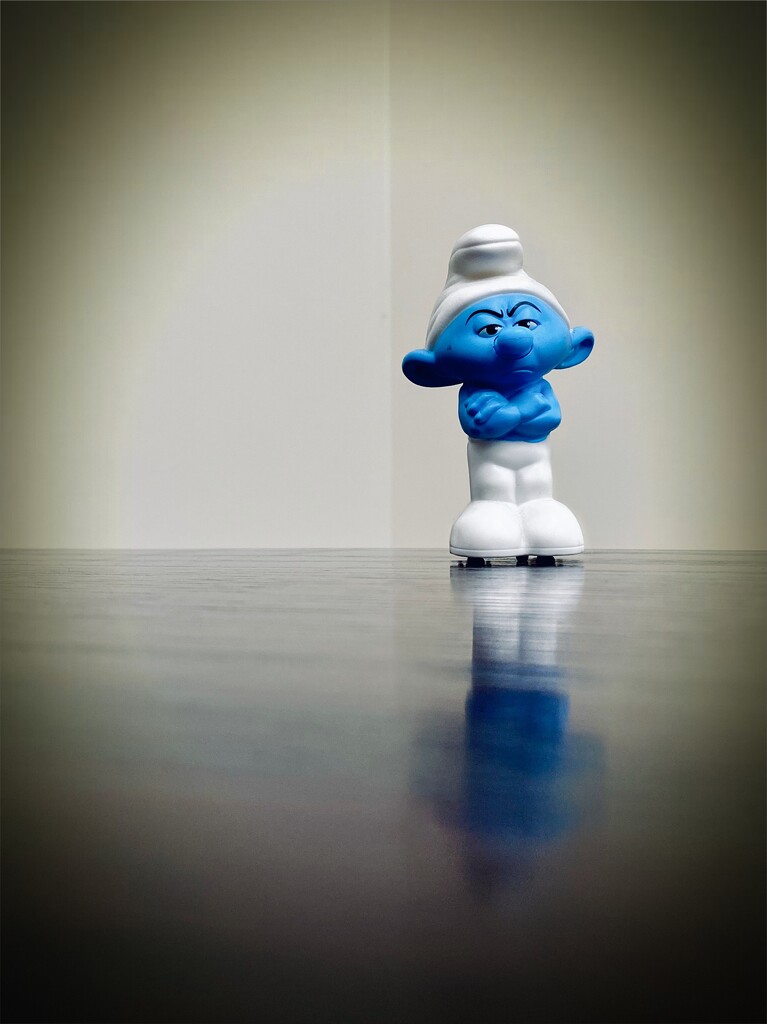 Middle Aged Smurf by mazoo