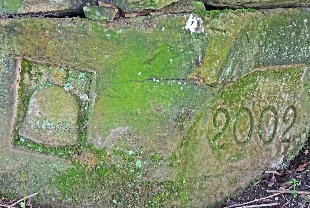 Carwood Lane Footpath stone  by marianj