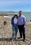 17th Apr 2022 - Eastbourne beach with Olivia