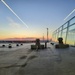 Sunset at the airport by solarpower
