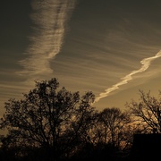 17th Apr 2022 - Airplane condensation stripes