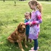 Neighbor Dog and Granddaughters by pandorasecho