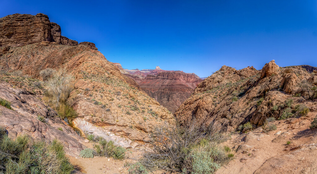 View from the Bright Angel Trail by kvphoto