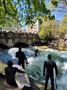 21st Apr 2022 - Surfers at Eisbachwelle