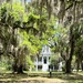 Live oaks and 1828 plantation home, South Carolina