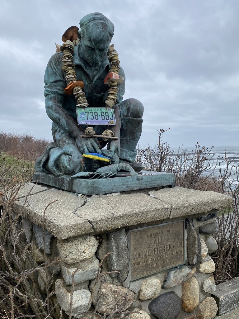 Fisherman Memorial, Lands End Maine by clay88