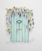 30th Apr 2022 - door and wisteria