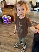 7th May 2022 - Wearing Mommy’s shoes!