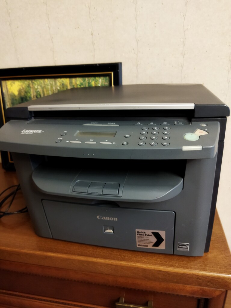 Sergey gave us his old printer. by nyngamynga
