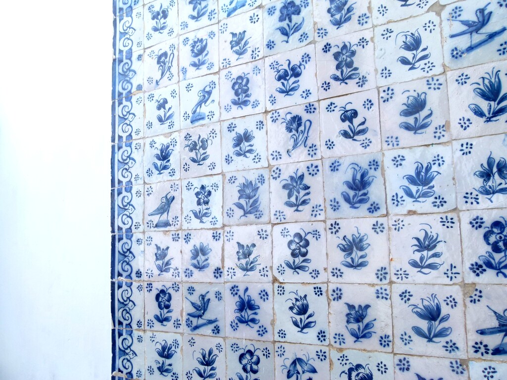 Old portuguese tile panel by antonios