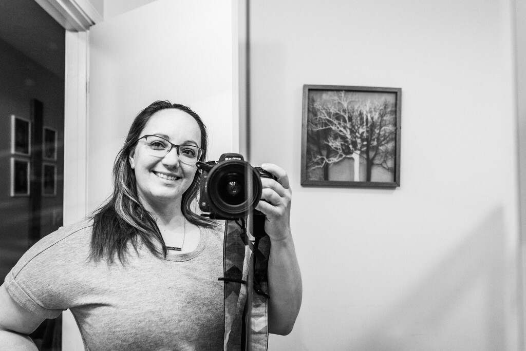 Bathroom mirror selfie by mistyhammond