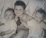 18th May 2022 - Allan with his twin sisters, Mairead and Catriona 