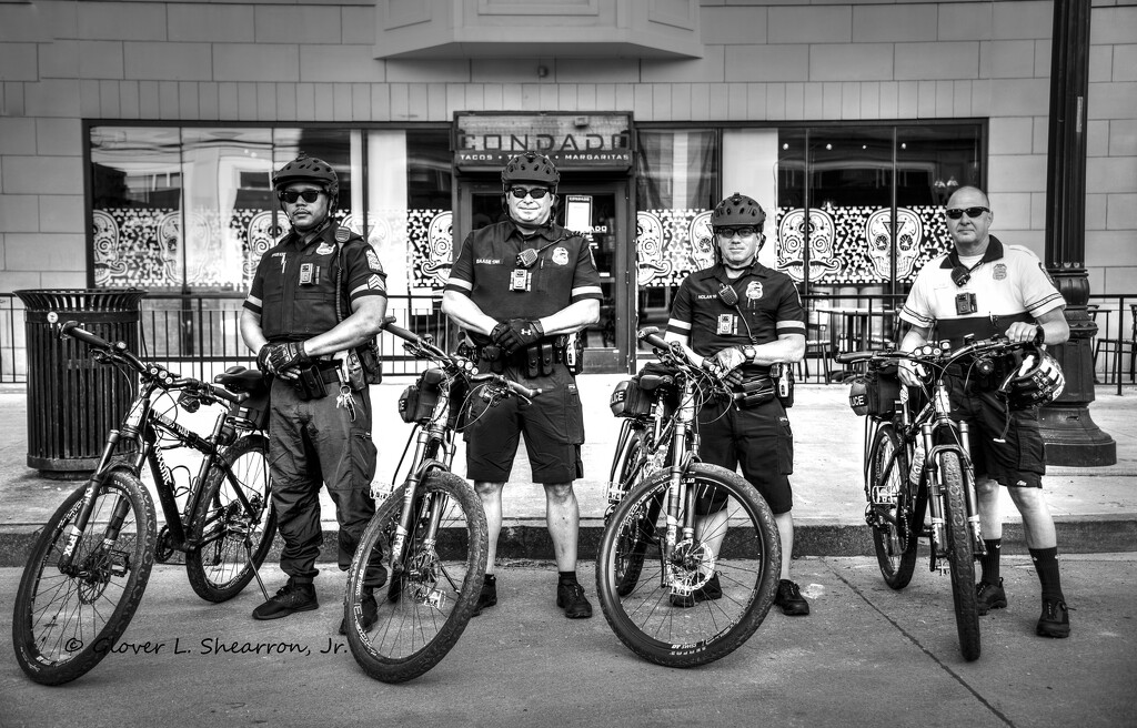 Cops on Bike Patrol by ggshearron