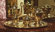 16th May 2022 - reflection Gold serving tray