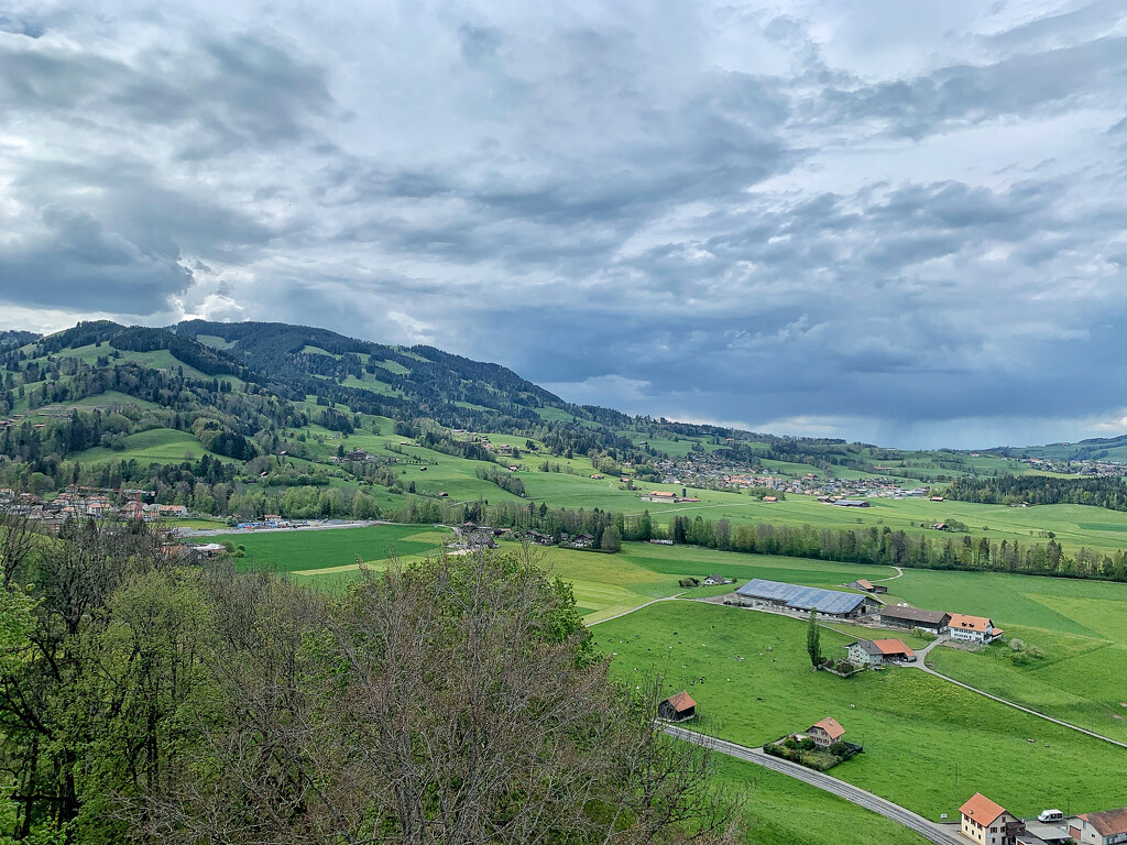 View from the castle of Gruyeres.  by cocobella