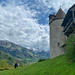 Tower and view in Gruyères.  by cocobella