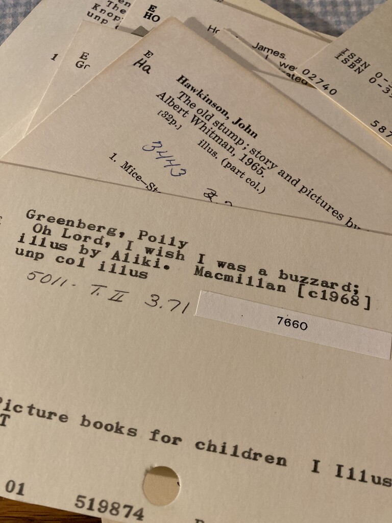 sorting through the old library catalog cards by wiesnerbeth