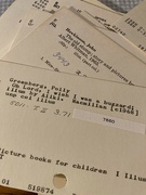 17th May 2022 - sorting through the old library catalog cards