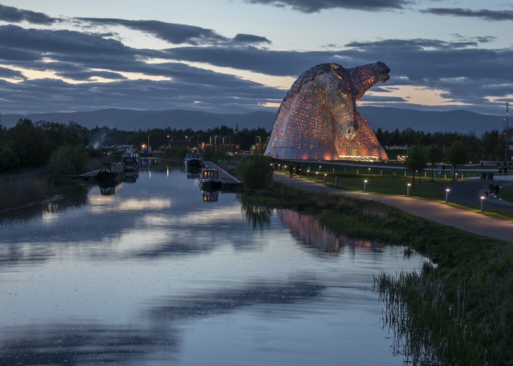 Kelpies by the Canal by shepherdmanswife
