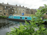25th May 2022 - A canal narrowboat moored up near the Canal side Cafe.